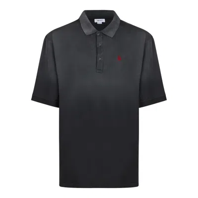 Alexander Mcqueen Black Cotton T-shirts And Polos In Multi