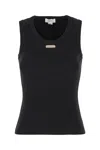 Alexander Mcqueen Ribbed Texture Sleeveless Top