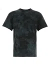 Alexander Mcqueen Mcqueen Skull Patch Tie Dye Cotton T-shirt In Black
