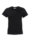 Alexander Mcqueen Skull Embroidered T-shirt In Black