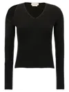 Alexander Mcqueen Cutout Ribbed Wool-blend Sweater In Black
