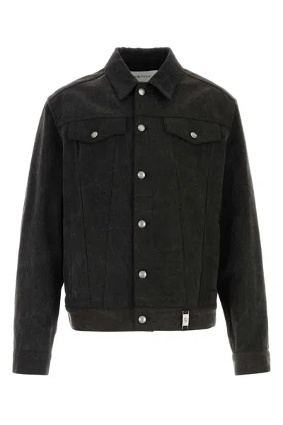 ALEXANDER MCQUEEN BLACK DENIM JACKET