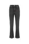 Alexander Mcqueen Alexander Mc Queen Slim Black Bell Bottom Jeans
