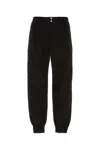 Alexander Mcqueen Men Printed Trousers In Black