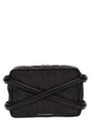 Alexander Mcqueen Alexander Mc Queen Black Camera Bag With Leather Details In Black