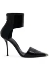 Alexander Mcqueen Punk Patent Pump In Black