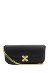 Alexander Mcqueen Small Skull Flower Crossbody Bag With Chain Strap And Gold-tone Hardware