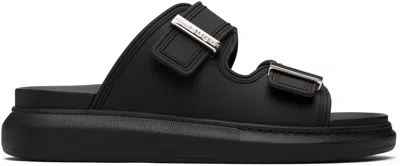 Alexander Mcqueen Black Hybrid Slides