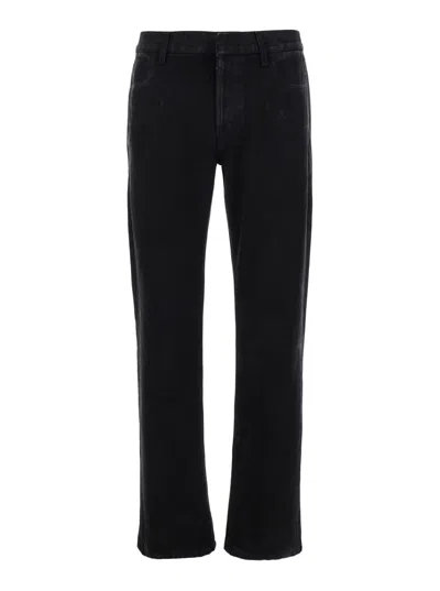 Alexander Mcqueen Wide Leg Wool Trousers With Front And Back Pockets In Black
