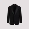 Alexander Mcqueen Single-breasted Wool Grain-de-poudre Suit Jacket In Black
