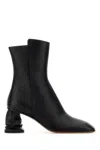 Alexander Mcqueen Leather Boots Crush