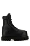 Alexander Mcqueen Combat Boots In Black