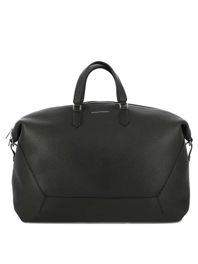 Alexander Mcqueen Black Leather Backpack For Men