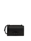 Alexander Mcqueen Crystal Skull Knuckle Leather Satchel