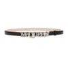 Alexander Mcqueen Black Leather Belt
