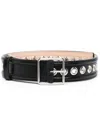 Alexander Mcqueen Alexander Mc Queen Leather Belt In Black