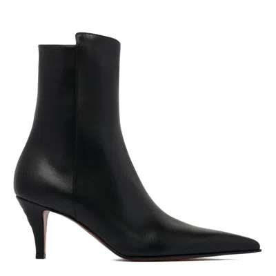 Alexander Mcqueen Black Leather Boots