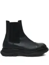Alexander Mcqueen Alexander Mc Queen Leather Chelsea Boots In Black