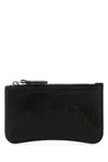Alexander Mcqueen Black Leather Card Holder