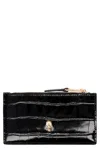 Alexander Mcqueen Black Leather Card Holder