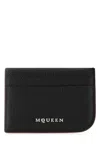 Alexander Mcqueen Black Leather Wallet By  In Black