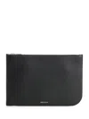Alexander Mcqueen Black Leather Clutch Bag Small Leather Goods Black