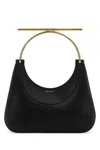 Alexander Mcqueen Cross-bar Leather Handbag Gold-tone Handle