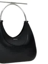 Alexander Mcqueen Mcqueen T-bar Crossbar Leather Handbag In Black