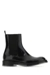 Alexander Mcqueen Float Chelsea Boots In Black/silver/transpa