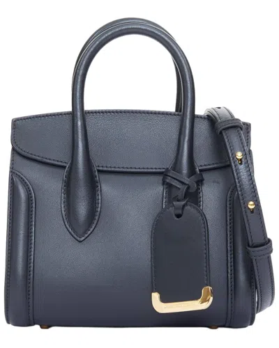 Pre-owned Alexander Mcqueen Black Leather Heroine 21 Satchel (authentic Pre-loved)