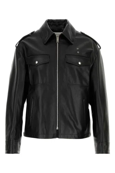 ALEXANDER MCQUEEN BLACK LEATHER JACKET
