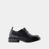 Alexander Mcqueen Black Leather Lace-up Shoes