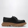 Alexander Mcqueen Leather Lace-up Shoes With Chunky Sole In Black
