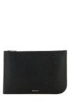 Alexander Mcqueen Black Leather Clutch Bag Small Leather Goods Black