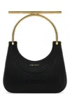 Alexander Mcqueen Women Black Leather Mini Cross-bar Handbag In Black