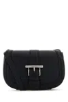 Alexander Mcqueen Black Leather Mini Satchel Crossbody Bag