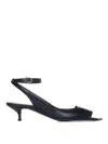 Alexander Mcqueen 40mm Punk Leather Sandals In Black