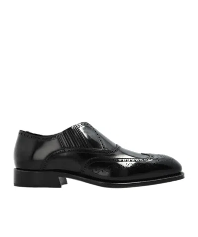 ALEXANDER MCQUEEN ALEXANDER MCQUEEN BROGUE STYLE SLIP-ON LOAFERS