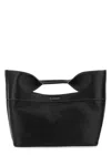 ALEXANDER MCQUEEN BLACK LEATHER SMALL THE BOW HANDBAG