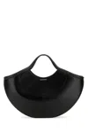 Alexander Mcqueen Women Black Leather The Cove Shopping Bag