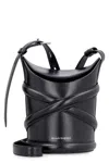 Alexander Mcqueen Black Leather The Curve Bucket Bag