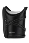 Alexander Mcqueen The Streamlined Leather Bucket Bag In Black