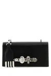 Alexander Mcqueen Black Leather The Knuckle Satchel Crossbody Bag