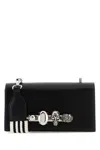 Alexander Mcqueen Black Leather The Knuckle Satchel Crossbody Bag