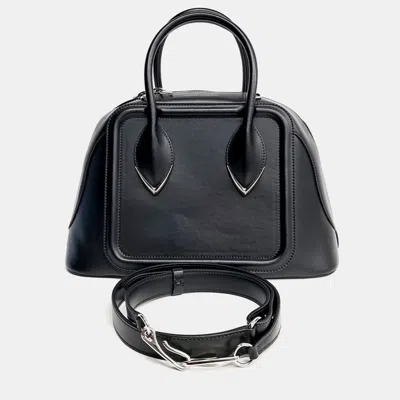 Pre-owned Alexander Mcqueen Black Leather Tote Shoulder Bag