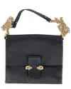 Alexander Mcqueen Black Leather Twin Skull Crossbody Bag (authentic Pre-loved) In Black