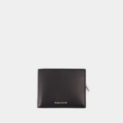 Alexander Mcqueen Black Leather Wallet