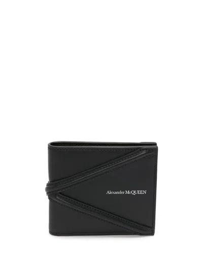 Alexander Mcqueen Black Leather Wallet