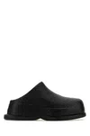 Alexander Mcqueen Black Wave Slides In Black