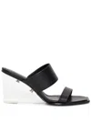 Alexander Mcqueen Women Shard High Heel Sandals In Black